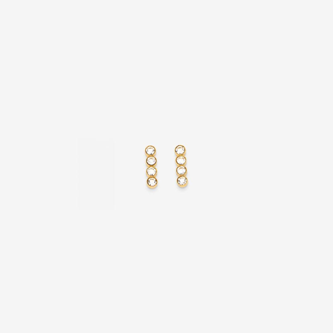 "Shiny Drops" - 18K gold-plated parure