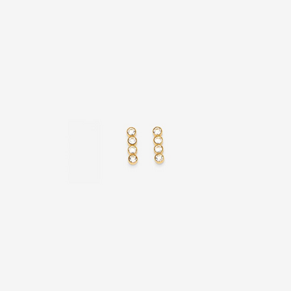 "Shiny Drops" - 18K gold-plated parure