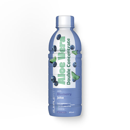 ALOE VERA Juice & Pulp with Blueberry juice - 675 ml