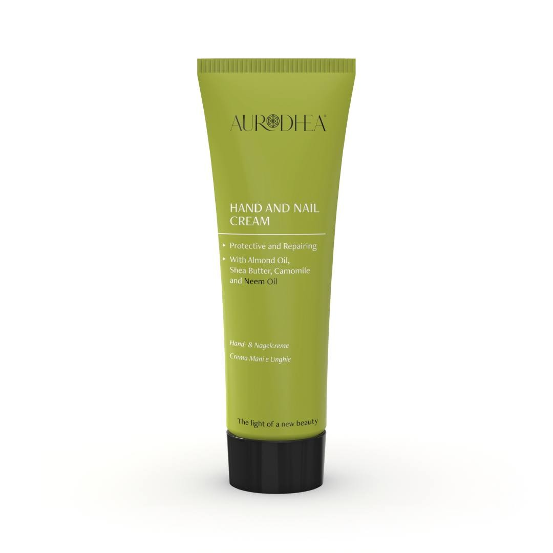 Hand & Nail Cream with Neem Oil - 75 ml Enriched with Almond Oil, Shea Butter and Camomile