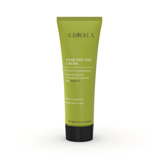 Hand & Nail Cream with Neem Oil - 75 ml Enriched with Almond Oil, Shea Butter and Camomile