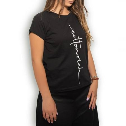 Cotton-Rich Basic T-Shirt, black – Classic