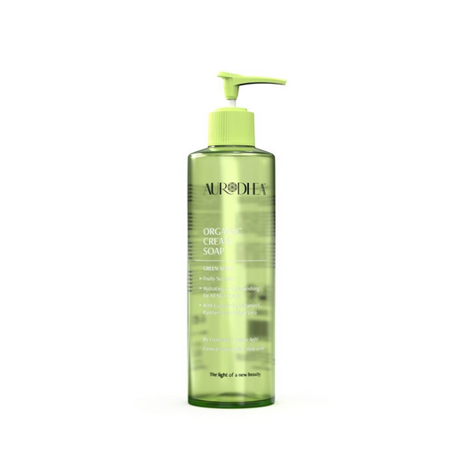Green Apple Cream Soap - 260 ml Enriched with Camomile, Vitamin E, Panthenol and Aloe Vera