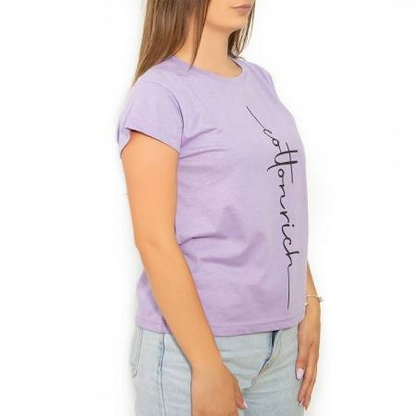 Cotton-Rich Basic T-Shirt, lilac – Classic