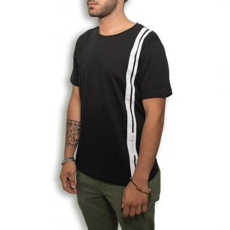Cotton-Rich Basic T-Shirt, black – Minimal