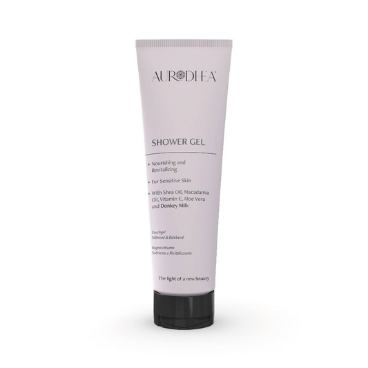 Donkey Milk Shower Gel - 250 ml Enriched with Shea Oil, Macadamia Oil, Aloe Vera and Vitamin E