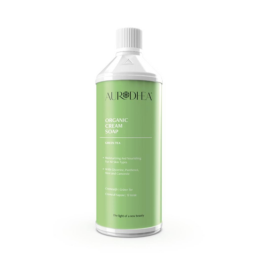 Green Tea Cream Soap - 1000 ml Enriched with Glycerine, Panthenol, Aloe and Camomile